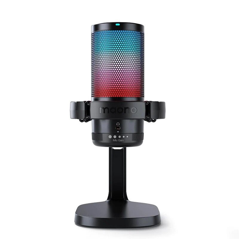 Конденсаторний ігровий мікрофон Maono DM20 з RGB-підсвічуванням (Чорний) від компанії Універсальний Інтернет-магазин POPULAR - фото 1