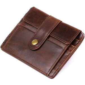 Шкіряний чоловічий гаманець Vintage 20485 Коричневий