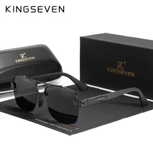 Чоловічі сонцезахисні окуляри в класичній оправі з поляризованими лінзами N7666 KINGSEVEN DESIGN