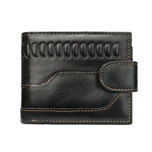 Чоловічий гаманець із тисненням 20234 Vintage Чорний