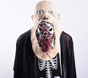 Реалістична страшна маска Зомбі на Хеллоуїн і костюмованої вечірки ручної роботи 25*56 см NONE