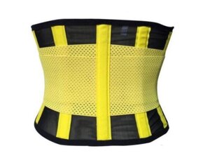 Пояс SUNROZ Hot Power Belt для схуднення XXL Чорно-жовтий (1561)