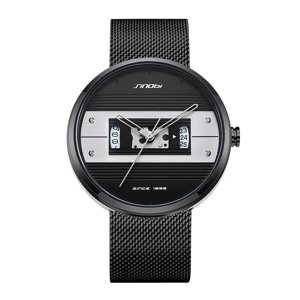 Чоловічий наручний годинник Sinobi S9825G (11S9825G02) (Чорний)