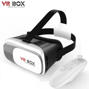 Шолом віртуальної реальності окуляри 3D Virtual VR Box з пультом керування 2-го покоління для Android/IOS