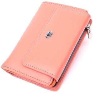 Оригінальний гаманець для жінок із натуральної шкіри ST Leather 22499 Жовтогарячий