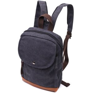 Рюкзак для чоловіків зі щільного текстилю Vintage 22182 Чорний