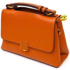 Елегантна жіноча сумка з натуральної шкіри 22073 Vintage Руда