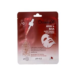 Маска-патч для обличчя з AHA + BHA кислотами Derminix, 25 г