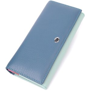 Цікавий жіночий гаманець із натуральної шкіри ST Leather 22525 Різнобарвний