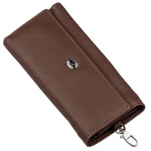 Чоловічий універсаний гаманець із ключницею ST Leather 18840 Коричневий