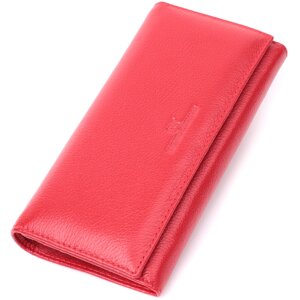 Чудовий жіночий гаманець із натуральної шкіри ST Leather 22524 Червоний