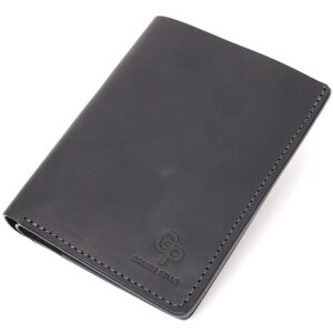 Добротне шкіряне портмоне з тримачем для Apple AirTag GRANDE PELLE 11623 Чорний