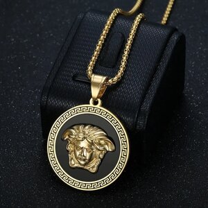 Підвіска з логотипом Versace "Версаче" 51*38 мм SHV6039 Fashion Jewelry