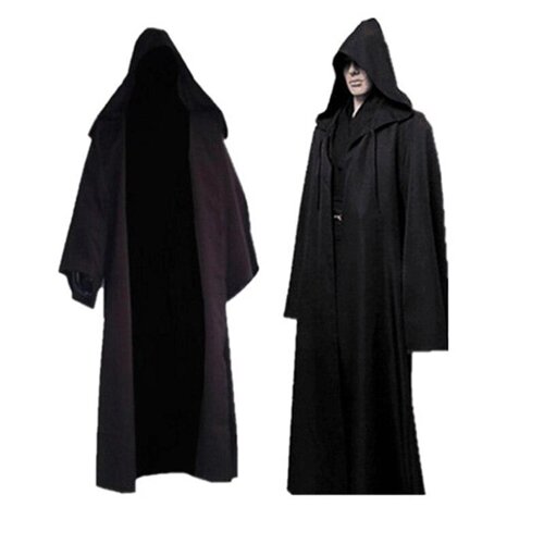 Плащ-халат з капюшоном і довгим рукавом JoomRS Чорний BEAUTY