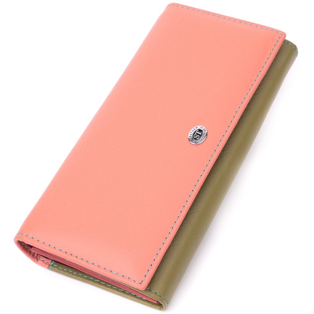 Практичний гаманець для жінок із натуральної шкіри ST Leather 22520 Різнобарвний від компанії Універсальний Інтернет-магазин POPULAR - фото 1