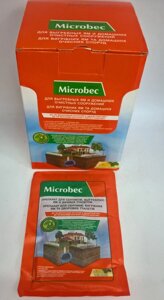 Препарат для вигрібних ям і домашніх очисних споруд порошок Bros Microbec Ultra з ароматом лимона 18 шт*25 гр