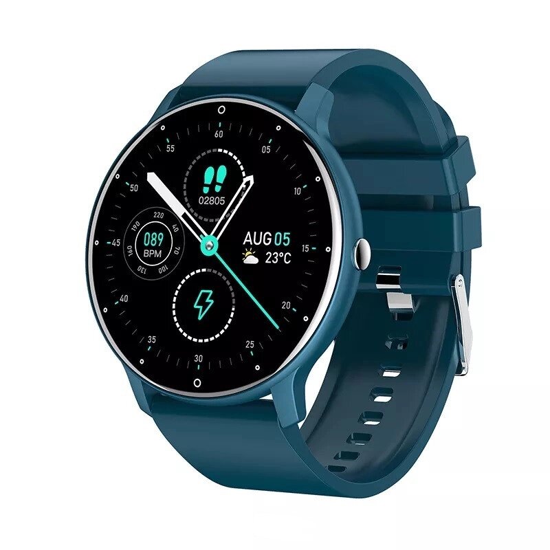 Розумний годинник Jiks Watch Lite з вимірюванням артеріального тиску (Синій) від компанії Універсальний Інтернет-магазин POPULAR - фото 1