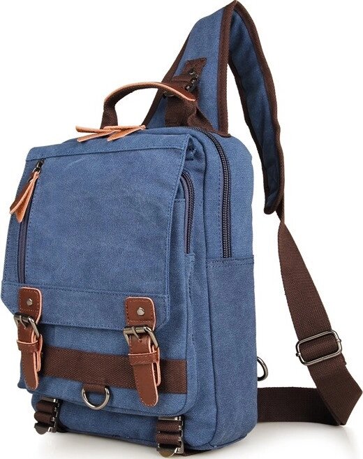 Рюкзак Vintage 14482 Синій від компанії Універсальний Інтернет-магазин POPULAR - фото 1