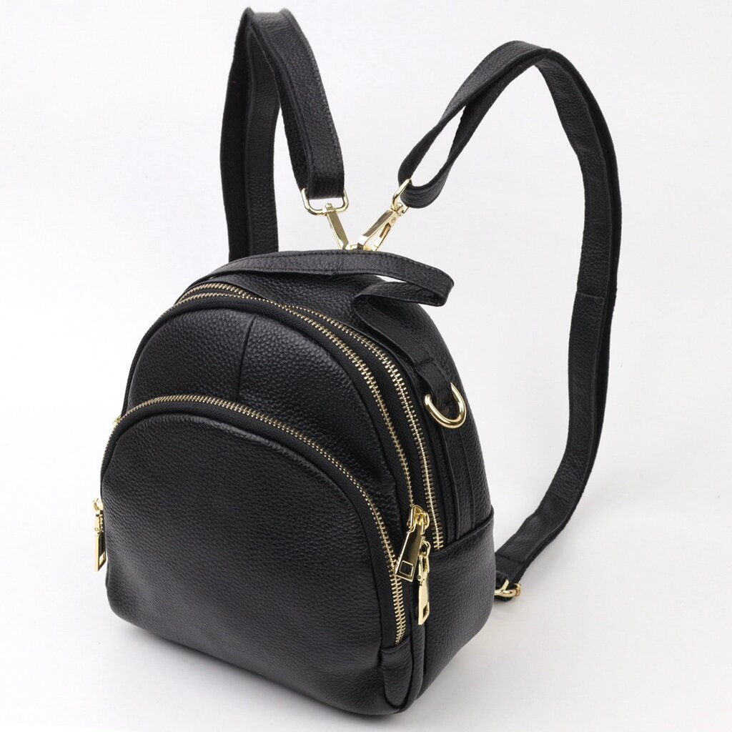 Рюкзак жіночий шкіряний Vintage 20690 Чорний від компанії Універсальний Інтернет-магазин POPULAR - фото 1