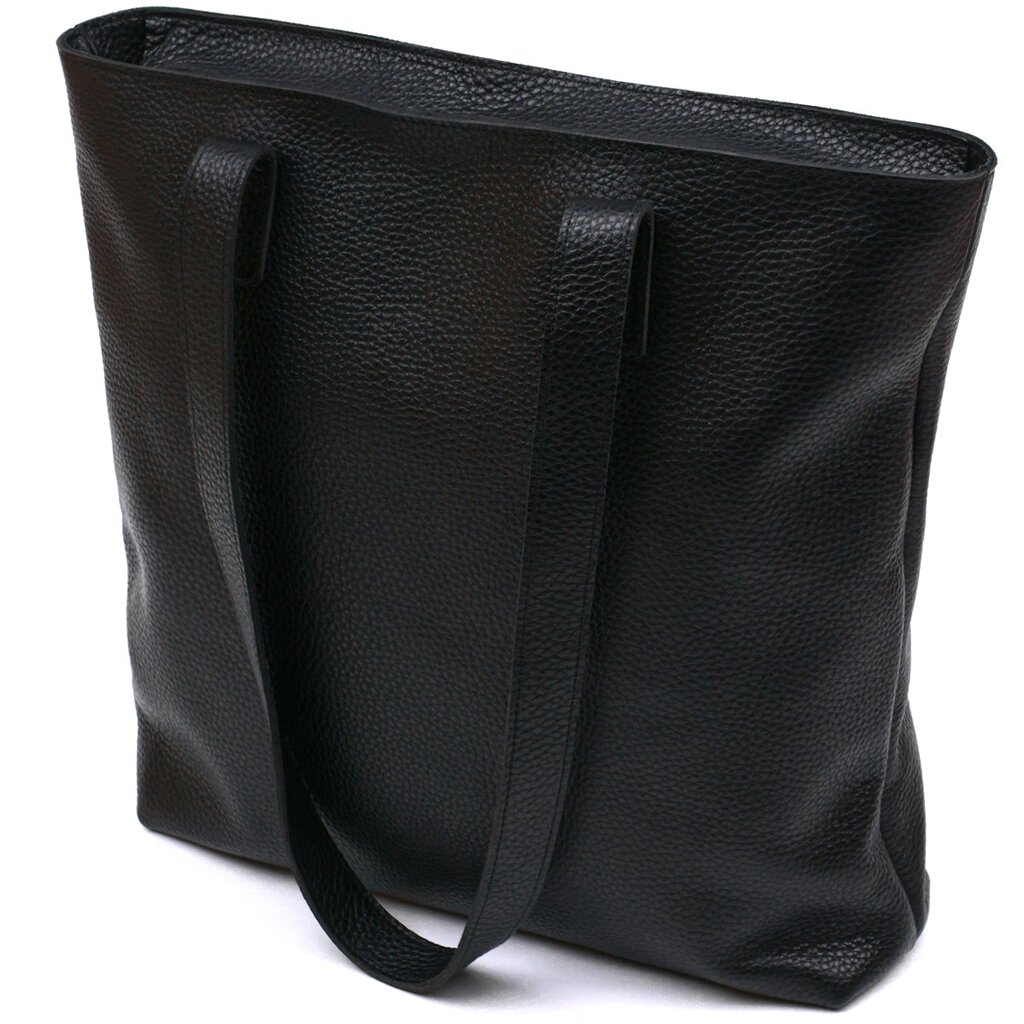Шкіряна універсальна жіноча сумка Shvigel 16354 Чорний від компанії Універсальний Інтернет-магазин POPULAR - фото 1