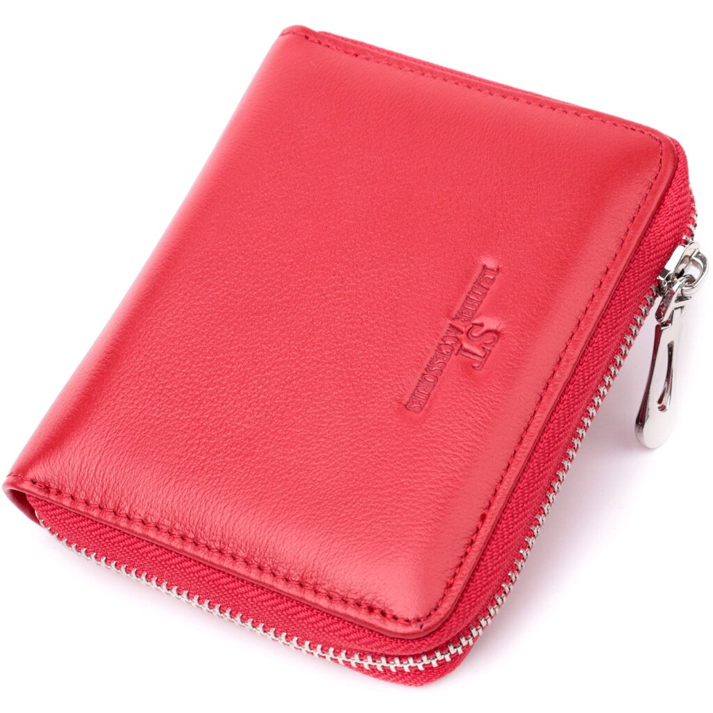 Симпатичний жіночий гаманець із натуральної шкіри ST Leather 22448 Червоний від компанії Універсальний Інтернет-магазин POPULAR - фото 1