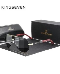 Сонцезахисні окуляри Авіатор з фотохромними лінзами N/K725F KINGSEVEN DESIGN Gun Photochormic