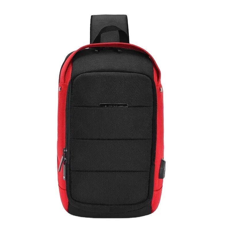 Спортивна сумка через плече Ozuko 9068 (Чорно-червоний) від компанії Універсальний Інтернет-магазин POPULAR - фото 1