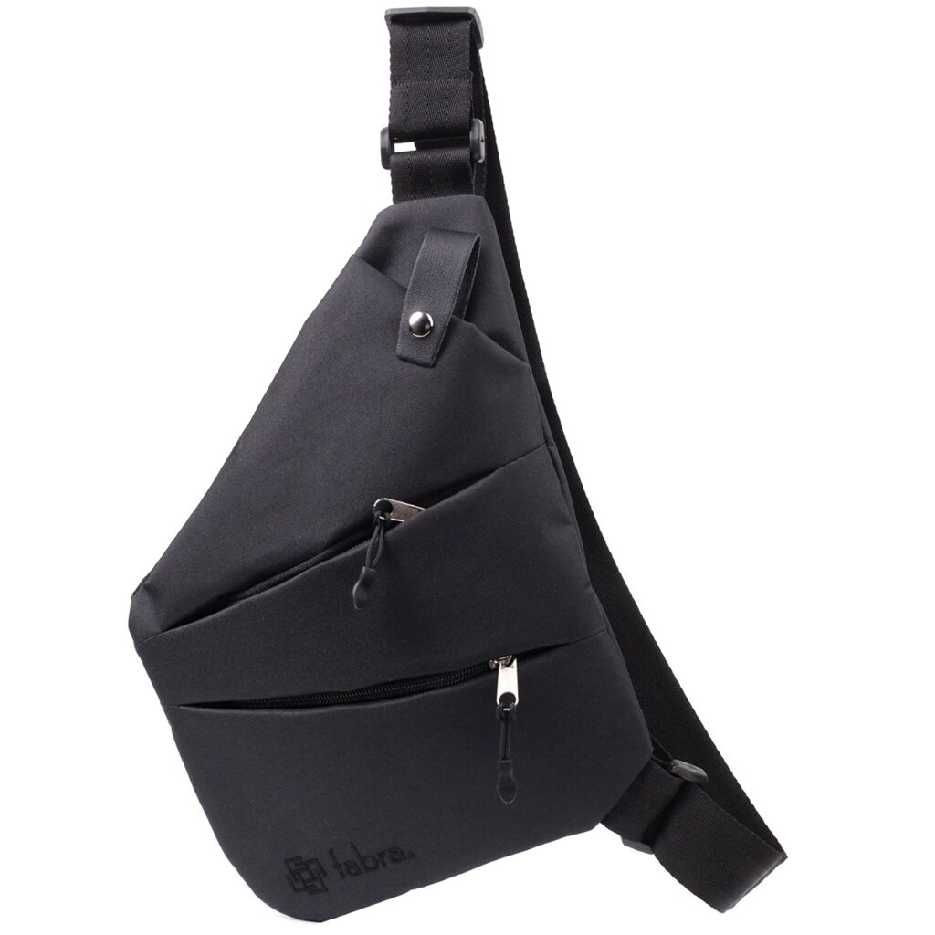 Стильна повсякденна слінг-сумка з якісного поліестеру FABRA 22586 Чорний від компанії Універсальний Інтернет-магазин POPULAR - фото 1