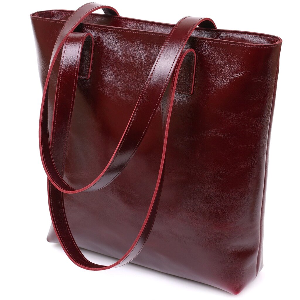 Стильна жіноча сумка-шопер Shvigel 16368 Бордовий від компанії Універсальний Інтернет-магазин POPULAR - фото 1