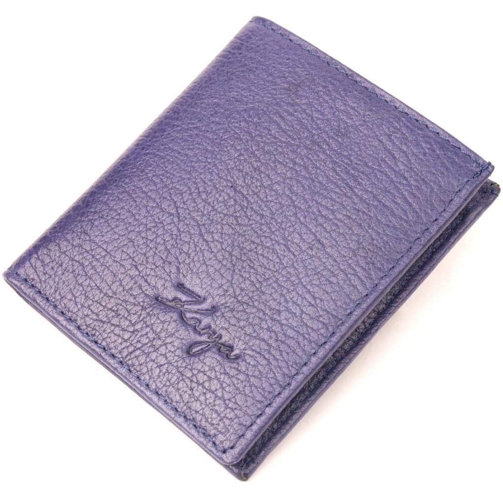 Стильний чоловічий гаманець із натуральної шкіри KARYA 21060 Синій від компанії Універсальний Інтернет-магазин POPULAR - фото 1