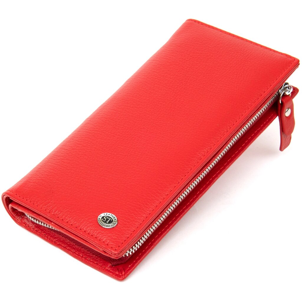 Універсальний жіночий гаманець-клатч ST Leather 19372 Червоний від компанії Універсальний Інтернет-магазин POPULAR - фото 1