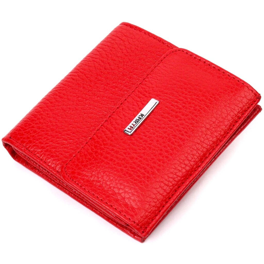 Яскраве жіноче портмоне з натуральної шкіри KARYA 21316 Червоний від компанії Універсальний Інтернет-магазин POPULAR - фото 1