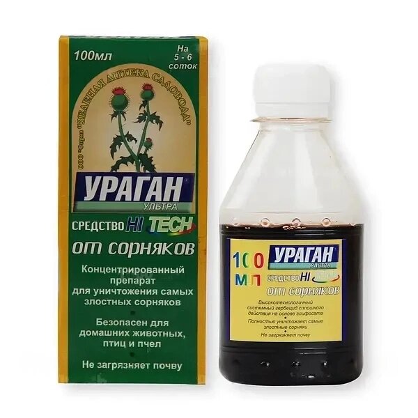 Засіб для боротьби з бур'янами Ураган Ультра 100 мл від компанії Універсальний Інтернет-магазин POPULAR - фото 1