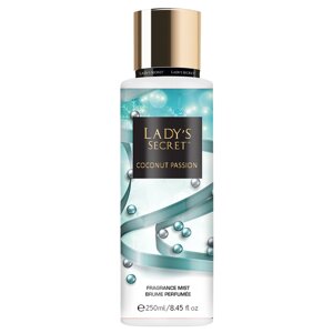 Жіночий парфумований спрей-міст для тіла Lady's Secret Coconut Passion, 250 мл