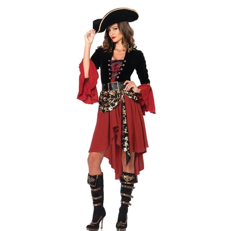 Жіночий костюм Капітана на Хеллоуїн Пірати Карибського моря BEAUTY One Size 165-175 см від компанії Універсальний Інтернет-магазин POPULAR - фото 1