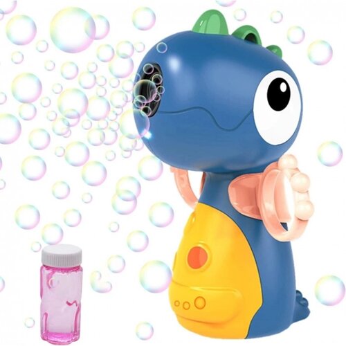 Дитячий генератори мильних бульбашок Динозавр Bubble Machine Дракон, синій