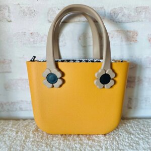 Маленька жіноча сумка-конструктор SUPER Mini, жовта