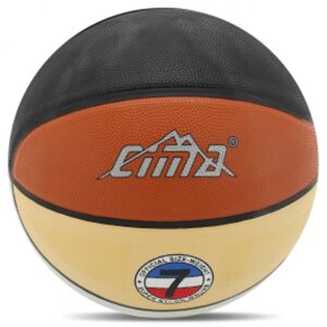 М'яч баскетбольний гумовий CIMA BA-8623 №7 чорно-коричневий