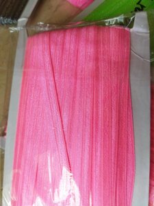 Бейка гумка (стрічка стрейч) яскраво-рожевий 1,5 см