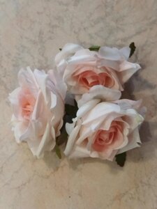 Голова троянди (бутон) ніжно-рожевий 7 см