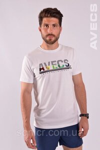 Футболка чоловіча біла Avecs AV-2205/5 Розміри 3XL/56