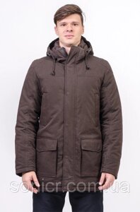 Куртка чоловіча зимова коричнева Avecs AV-973С Розміри 46/48 S/M