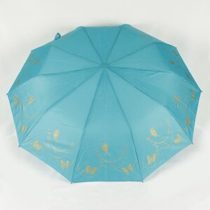 Зонт жіночий складний напівавтомат Bellissimo метелики