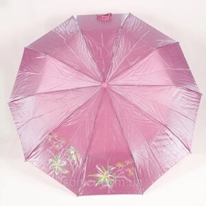 Зонт жіночий складний рожевий полуавтомат хамелеон Bellissimo