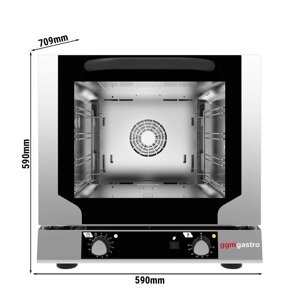 Піч конвекційна електрична з функцією пари - 4 рівні GGM Gastro