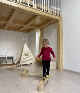 Дитяча деревʼяна балансувальна доріжка SwaeyBoard "Шлях Джедая"