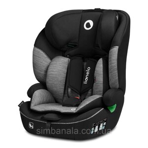 Дитяче автокрісло lionelo LEVI I-SIZE BLACK GREY