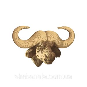 Картонний настінний конструктор "Cartonic 3D Puzzle BUFFALO"