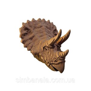 Картонний настінний конструктор "Cartonic 3D Puzzle TRICERATOPS"