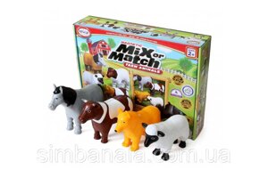 Конструктор для маленьких POPULAR Playthings Mix or Match Farm Animals фермерські тварини